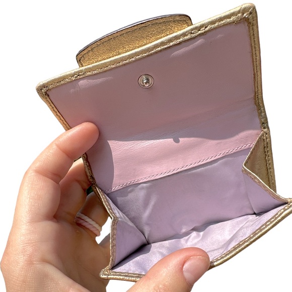 EUC Gold Shimmery Coach Wallet - Picture 6 of 11